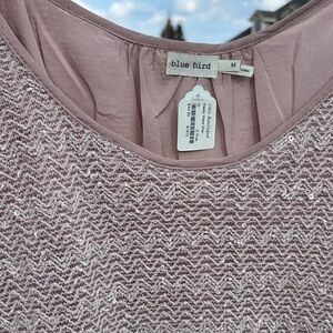 Blue Bird tan Sequin Blouse